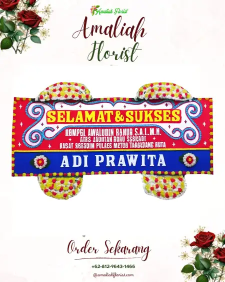 Papan Bunga Ucapan Selamat Somosari